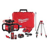Milwaukee 3704-21T Red Exterior Rotary Laser Level Kit