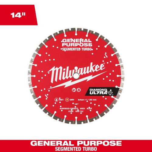 Milwaukee 49-93-7540 DIAMOND ULTRA™ Segmented Turbo General Purpose Blades