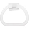 Decko White Plastic Towel Ring