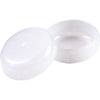 Do it 1-1/4 In. White Round Plastic Patio Furniture Cap For Wrought Iron (4-Pack)
