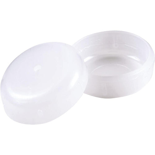 Do it 1-1/4 In. White Round Plastic Patio Furniture Cap For Wrought Iron (4-Pack)
