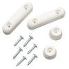 Do it 2 x 3/4 White Plastic Toilet Seat Screw Bumper Set