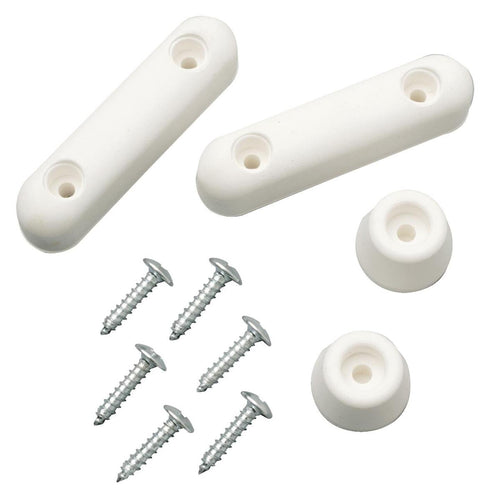 Do it 2 x 3/4 White Plastic Toilet Seat Screw Bumper Set