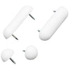 Do it 2 x 3/4 White Plastic Toilet Seat Tack-It Bumper Set