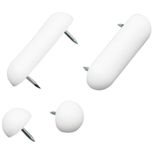 Do it 2 x 3/4 White Plastic Toilet Seat Tack-It Bumper Set