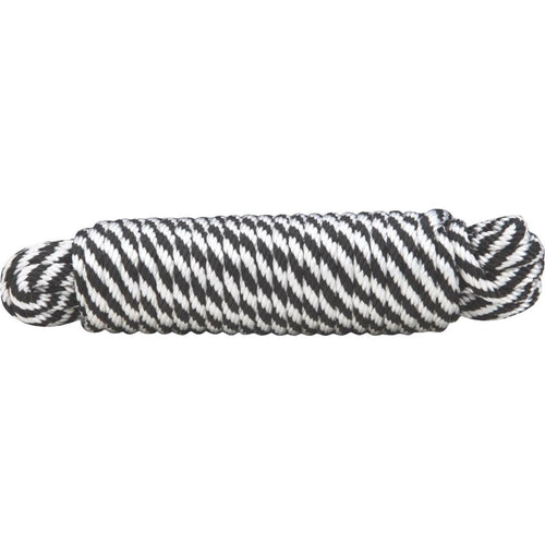 Do it 3/8 In. x 50 Ft. Black & White Derby Polypropylene Packaged Rope