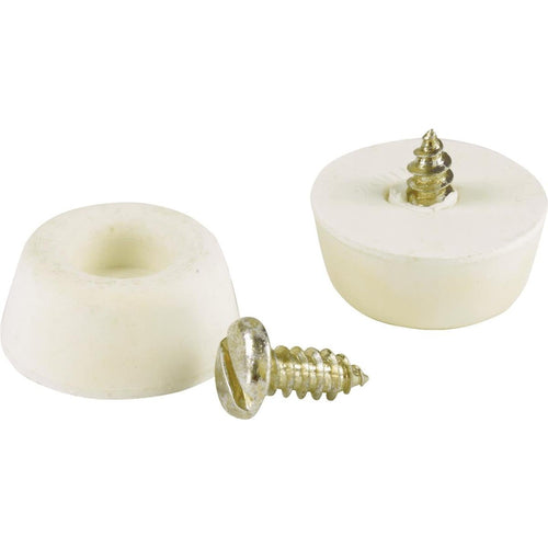 Do it 7/8 In. Round Off-White Furniture Bumpers,(4-Pack)