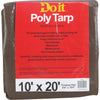 Do it Best 1 Side Green/1 Side Brown Woven 10 Ft. x 20 Ft. Medium Duty Poly Tarp