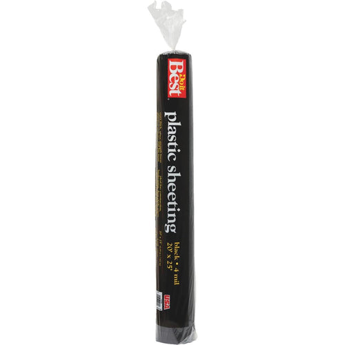 Do it Best 20 Ft. X 25 Ft. Black 4 Mil. Poly Film Sheeting