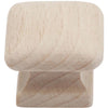 Do it Wood Hardwood Square 1-1/4 In. Cabinet Knob, (2-Pack)
