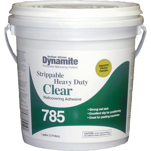 Dynamite 785 1 Gal. Heavy-Duty Clear Strippable Wallcovering Adhesive