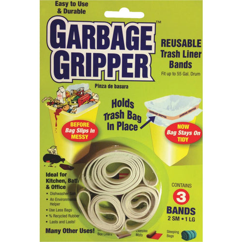 Garbage Gripper Garbage Bag Holder Band (3 Pack)