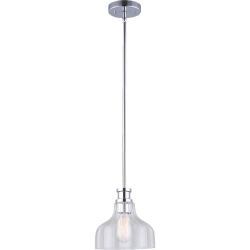 Home Impressions 1-Bulb Chrome Incandescent 8 In. Pendant Light Fixture