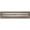 Home Impressions 2-1/4 In. x 14 In. Brown Steel Floor Register