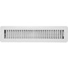 Home Impressions 2-1/4 In. x 14 In. White Steel Floor Register