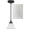 Home Impressions Julianna 1-Bulb Oil Rubbed Bronze Incandescent Pendant Light Fixture