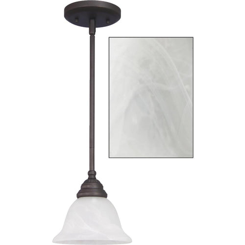Home Impressions Julianna 1-Bulb Oil Rubbed Bronze Incandescent Pendant Light Fixture
