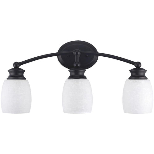 Home Impressions Palms 3-Bulb Oil Rubbed Bronze Vanity Bath Light Bar