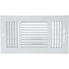 Home Impressions White Steel 7.76 In. Wall Register