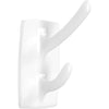 Homz 4-1/4 In. x 5-1/4 In. Double Adhesive Hook (2 Pack)