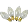 J Hofert C7 Clear Twinkle 125V Replacement Light Bulb (4-Pack)
