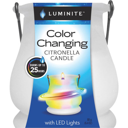 Luminite 6.4 Oz. 1-Wick Color Changing Citronella Candle