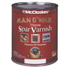 McCloskey Man O'War Semi-Gloss Marine Interior & Exterior Varnish, Quart