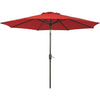 Outdoor Expressions 9 Ft. Aluminum Tilt/Crank Crimson Red Patio Umbrella