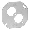 Thomas & Betts Steel City  4 in. Octagon Flat Box Cover for Duplex Receptacle
