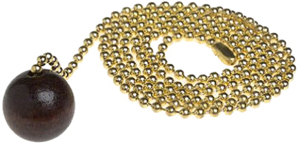 BEADED CHAIN W/WOODBALL