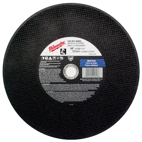 12 in. x 1/8 in. x 1 in. Cut-Off Wheel (Type 1)