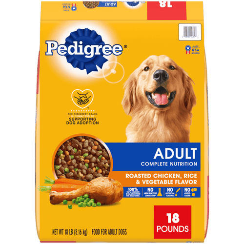 Pedigree Adult Complete Nutrition Roasted Chicken, Rice and Vegetable Flavor Dry Dog Food