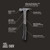 Stiletto 14 oz TIBONE™ Milled/Curved Titanium