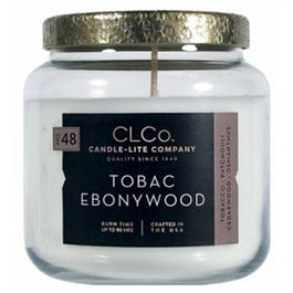 Scented Candle, Tobacco Ebony, 14-oz.