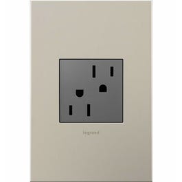 Tamper-Resistant Outlet, Magnesium, 15-Amp
