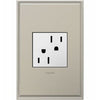 Tamper-Resistant Outlet, White, 15-Amp