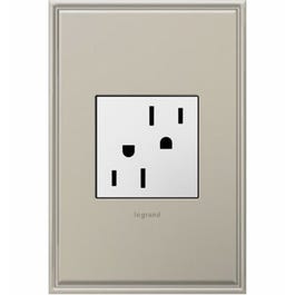 Tamper-Resistant Outlet, White, 15-Amp