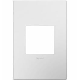 Wall Plate, Screwless, 1-Gang, Gloss White