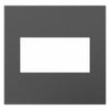 Wall Plate, Screwless, 2-Gang, Magnesium