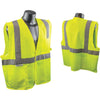 Radians Rad Wear ANSI Class 2 Hi Vis Green Safety Vest XL