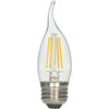 Satco 40W Equivalent Warm White CA11 Medium LED Decorative Light Bulb