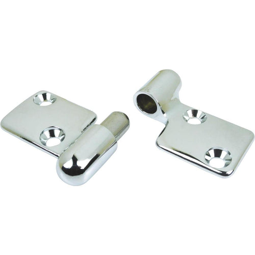 Seachoice 3-5/16 In. x 2-1/2 In. Chrome-Plated Cast Brass Motor Box Hinge