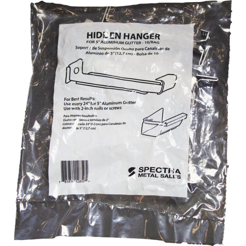 Spectra Metals K Style Aluminum Hidden Gutter Hanger Bracket, (10-Pack)