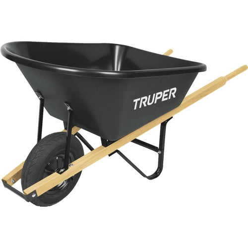 Truper 6 Cu. Ft. Poly Wheelbarrow