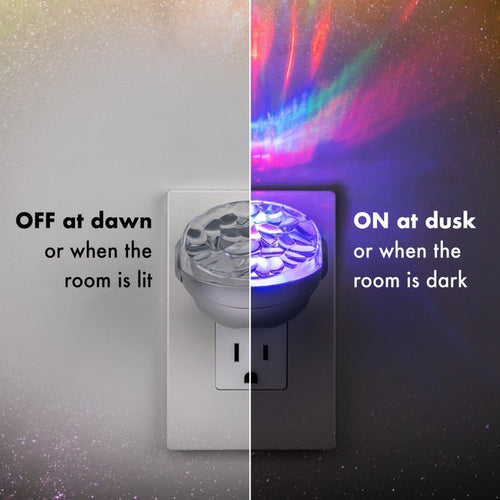 Jasco Projectables Northern Lights Light Sensing LED Night Light