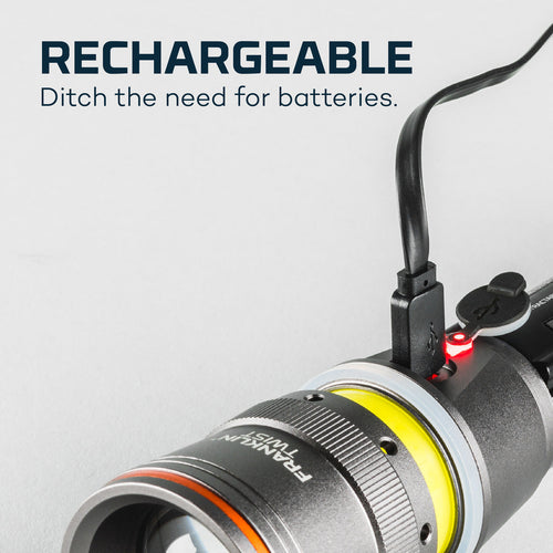 NEBO FRANKLIN TWIST Rechargeable 400 Lumen Flashlight Work Light and Lantern