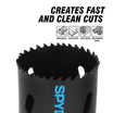 Spyder 600097CF 3-1/2 Bi-Metal Hole Saw Rapid Core Eject™