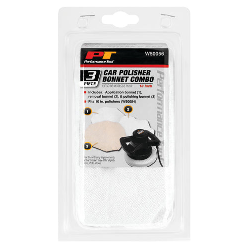 Performance Tool 3 pc. 10 Polishing Bonnets