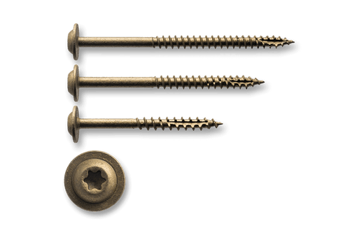 Big Timber Round Washer Head Screw White