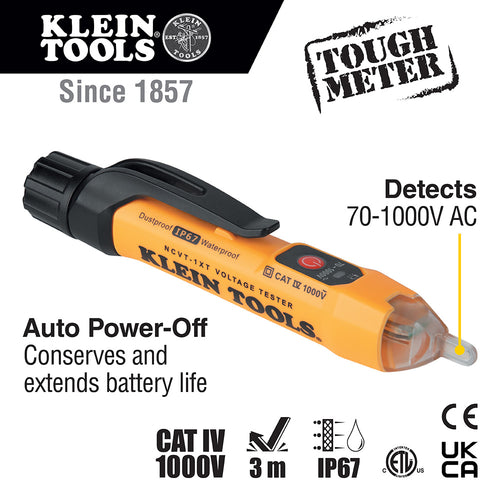 Klein Tools Test Kit with Multimeter Non-Contact Volt Tester Receptacle Tester